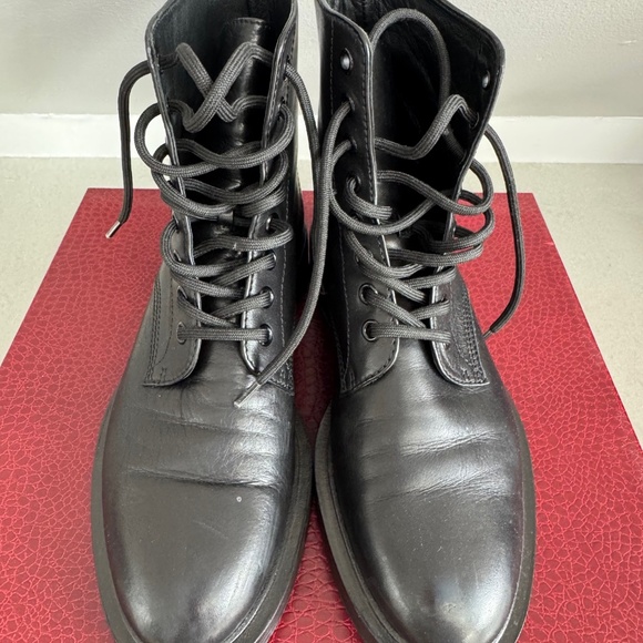 tamara mellon black lace up ankle boots standard ankle 35-calfskin women 38 - Picture 6 of 10